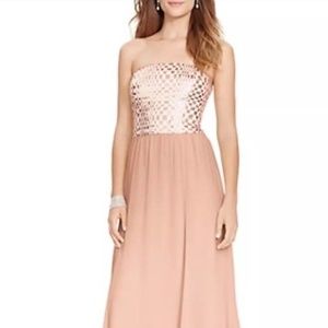 NWT Pink Chiffon Evening/Prom Dress